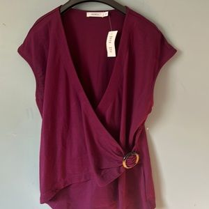 Rickis Maroon Blouse